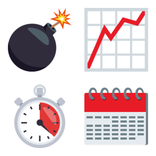 💣📈⏱🗓 Emoji Domain EmojiOne rendering